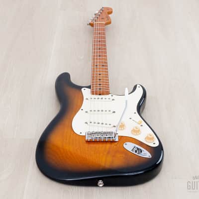 1997 Fender American Vintage '57 Stratocaster Sunburst w/ Hangtags, Tweed Case image 11