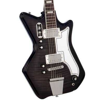 Airline Guitars Jetsons 2P FM Charcoal Flame image 2