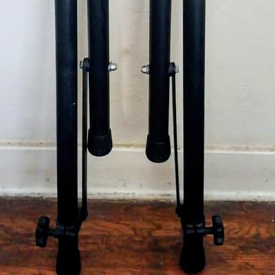 Roland Gibraltar Yamaha Drum Rack + All Metal Clamps-Heavy Steel Tubes 1990s - Black image 3