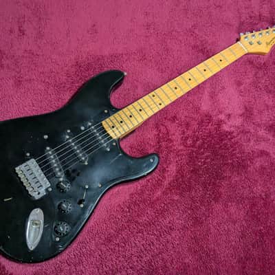 Harmony H-80T Strat Copy 1980s - Black image 1