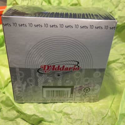 NEW BOX OF 10 SETS - D'addario strings 80/20 bronze acoustic guitar strings EJ12 .013 Medium gauge image 6