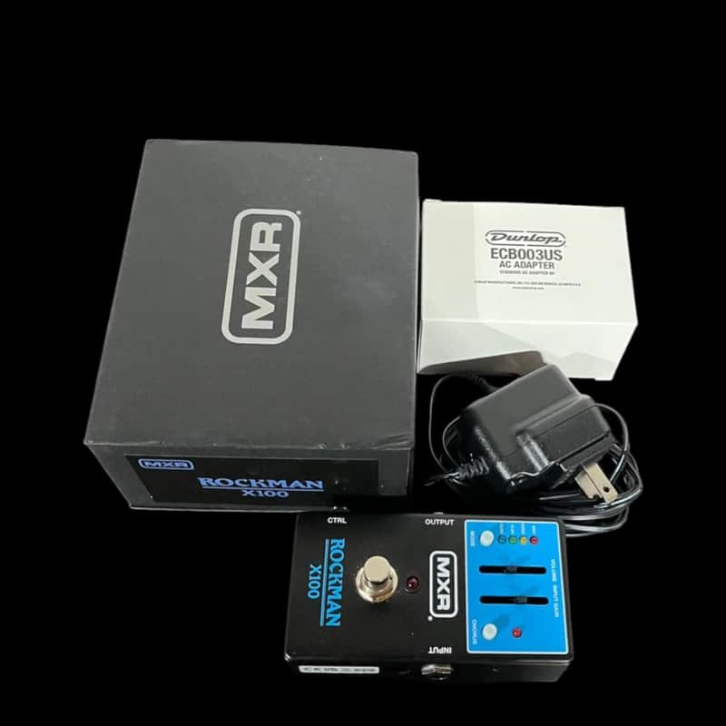 MXR MX100 Rockman X100 Analog Tone Processor 2025 - Present - Black / Blue X14107 image 1