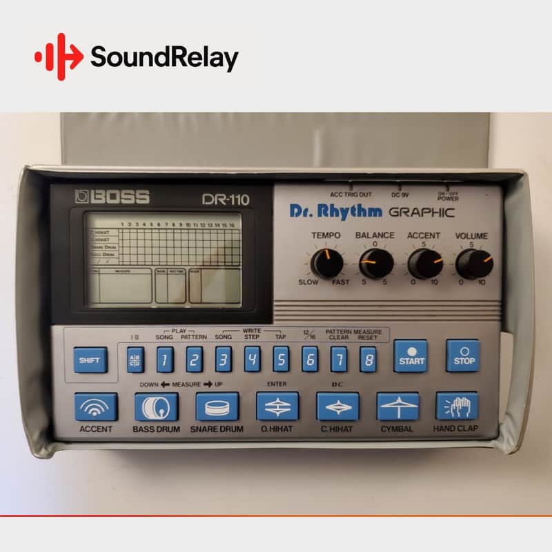 Boss DR-110 - Drum Machine - Case Included - Manual Included - Tested image 1