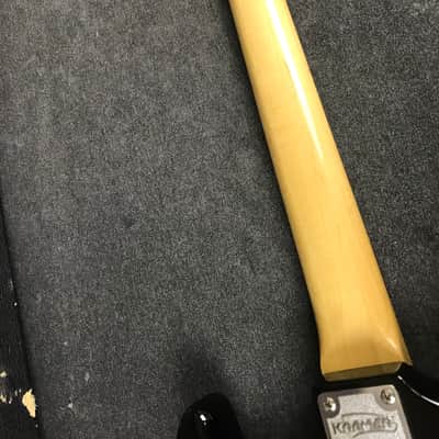 Vintage Kramer Beretta Black Electric Guitar  w/ Case and Whammy Bar image 13