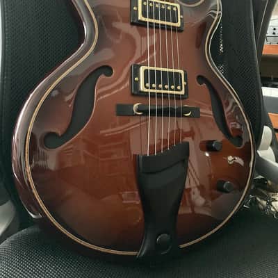 (On hold) Mario Beauregard MB Archtop hand carved Hollow body thinline with Lollar Imperial Humbucker Sakashta image 6