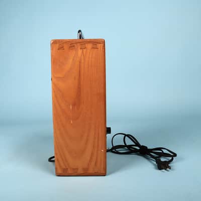 1974 Dwarf Portable Guitar Amp Vintage Solid Oak AC & Battery Powered Amplifier image 4