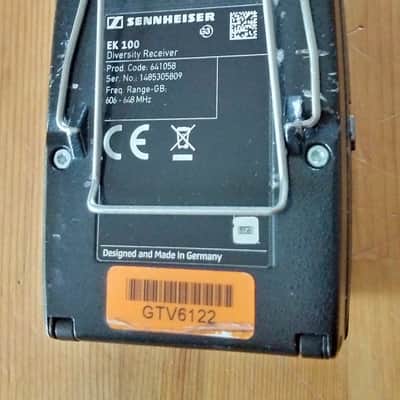 Sennheiser EK100 G3 Diversity Receiver - GB 606-648 MHz (for EW100 G3 System) image 5