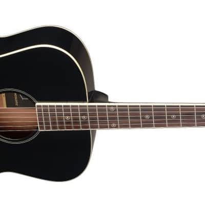 JN Guitars BES-A BK Bessie Series Acoustic Auditorium, Solid Spruce Top, Black Bild 4