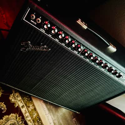 Fender Twin-Amp 2-Channel 100-Watt 2x12" Guitar Combo 1994 - 2001 - Black image 2