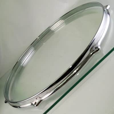 *Premier 16" Die-Cast Floor Tom Drum Batter/Resonant Rim/Hoop UK Vintage 60s-70s image 3