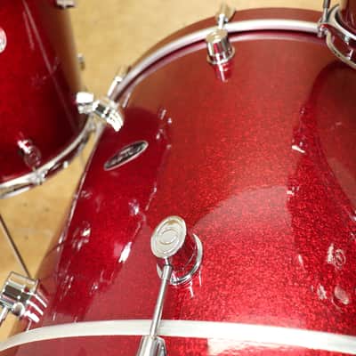 PDP 5pc CX Drum Set Shell Pack Red Sparkle 24 16 14 13 14 image 8