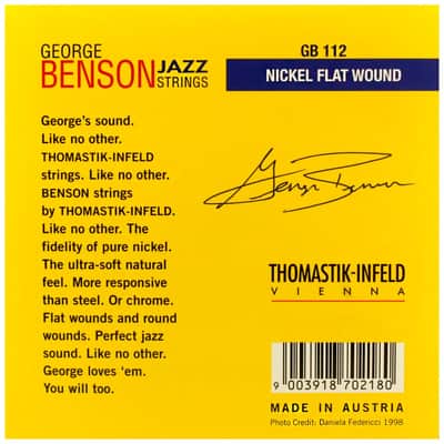 Thomastik-Infeld GB112 George Benson Signature Flatwound Jazz Guitar Strings Medium Light (.012-.053) image 2