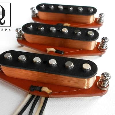 Stratocaster A5 Super Twang Custom Strat Pickups SET Vintage Hand Wound by Q pickups image 1