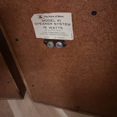 The Voice Of Music VM Model 41 Speakers image 2
