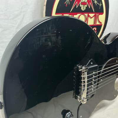 Epiphone Les Paul Junior LP Jr DC Double Cut doublecut Guitar - Ebony image 3