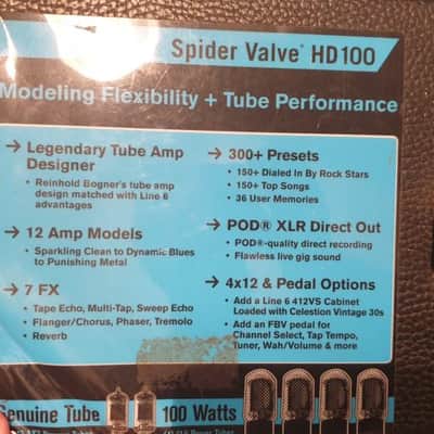 Line 6 Spider Valve HD100 100-Watt Digital Modeling Guitar Amp + Line 6 FBV Shortboard MKII Foot Controller image 3