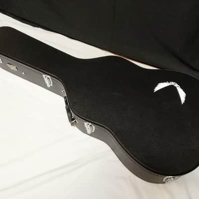 DEAN Exotica Quilt Ash acoustic electric GUITAR Trans Blue Satin w/ Dean Case - B-Stock image 16