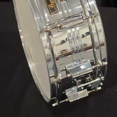 Pearl Stewart Copeland Chrome over brass model B4214 10 lug snare drum 1970s - Chrome image 19