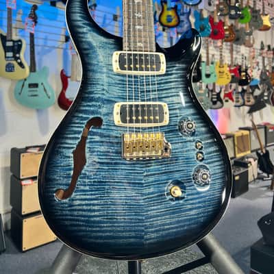 PRS Custom 2408 Semi Hollow 40th Anniversary 2025 - Faded Whale Blue Smokeburst, Signature Dealer, Free Ship, FREE PLEK 313 image 2