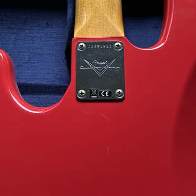 Immagine 2024 Fender Custom Shop 1963 Jazz Bass Journeyman Relic Fiesta Red Mint - 12