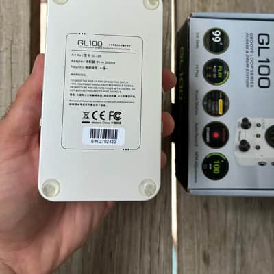 Mooer GL100 looper Drum machine  - White with box sampler groove box image 3