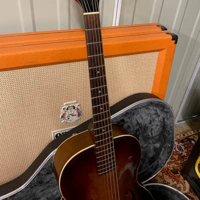 Vintage 1930s *1935* Epiphone Olympic Masterbilt Left Handed Sunburst USA Guitar image 7