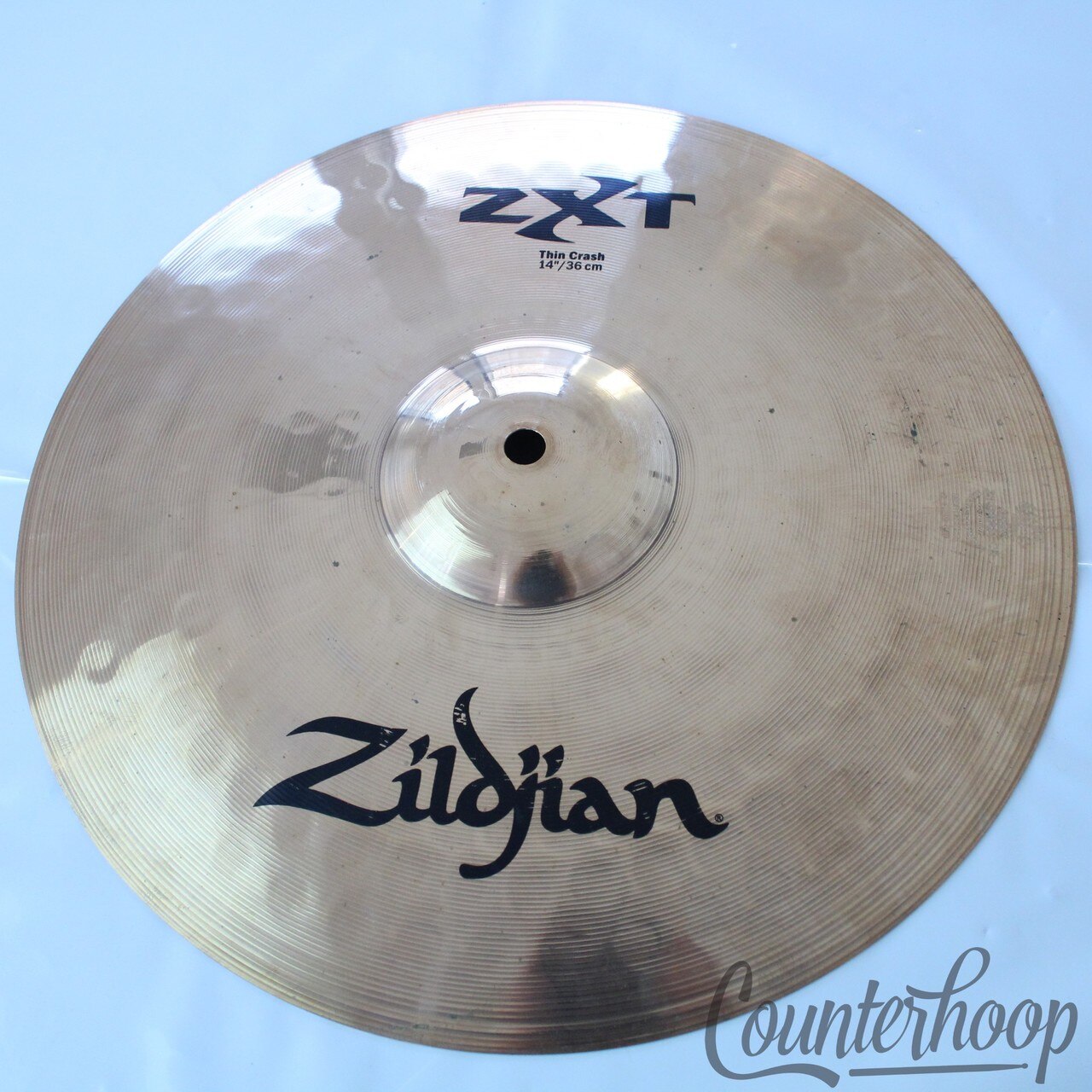 Zildjian 14" ZXT Thin Crash Cymbal 789g Avedis Turkish USA+Listen to Sound File — main photograph