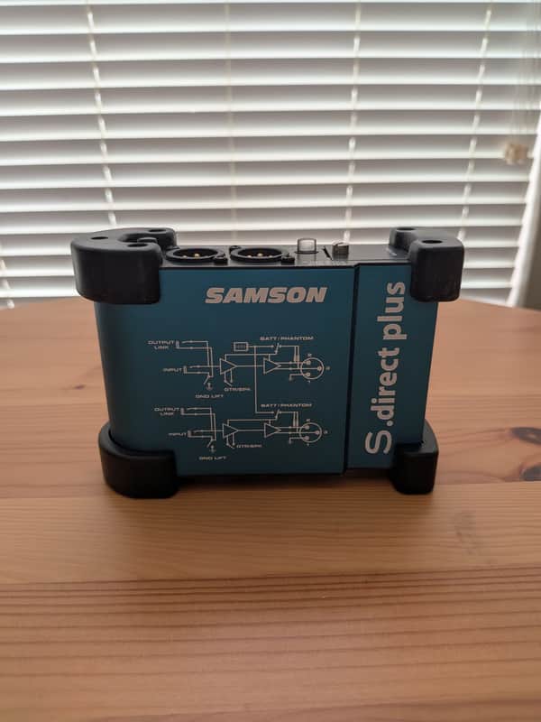 Samson S-Direct Plus S Class Mini Stereo Direct Box 2010s - Blue/Black image 1