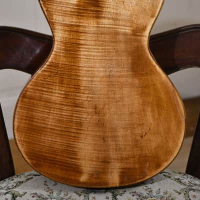 Antique Pre-war Romantic/Terz guitar, Flame maple, 1900s – Great condition and sound, with video image 4
