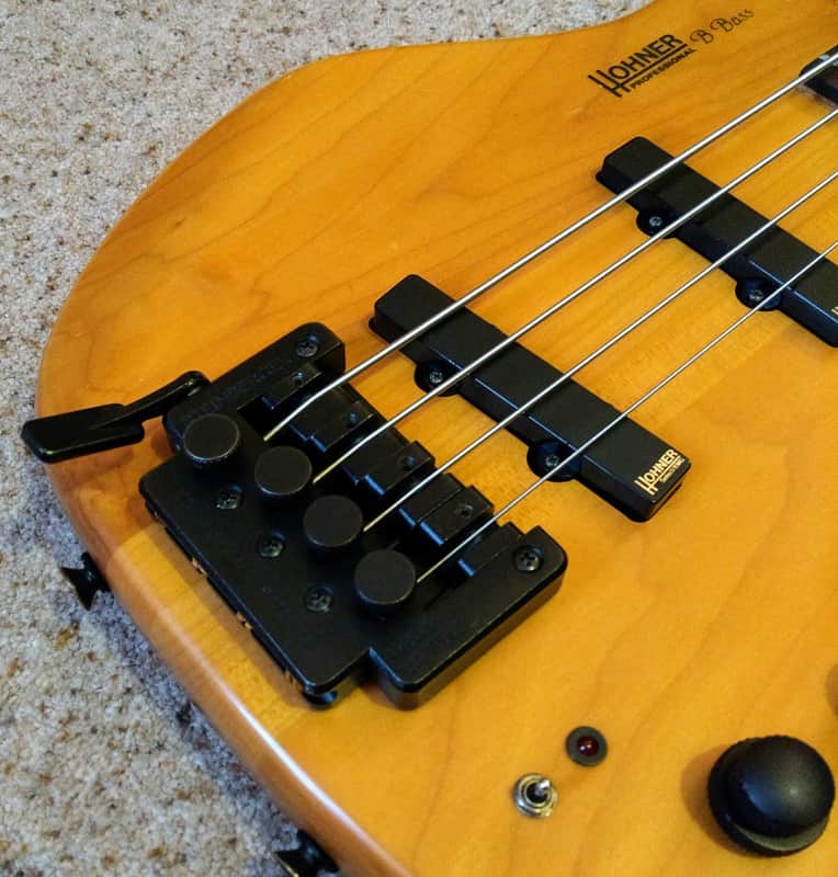 Hohner Professional 'B' Bass IV (1990), Natural Maple Finish, plus