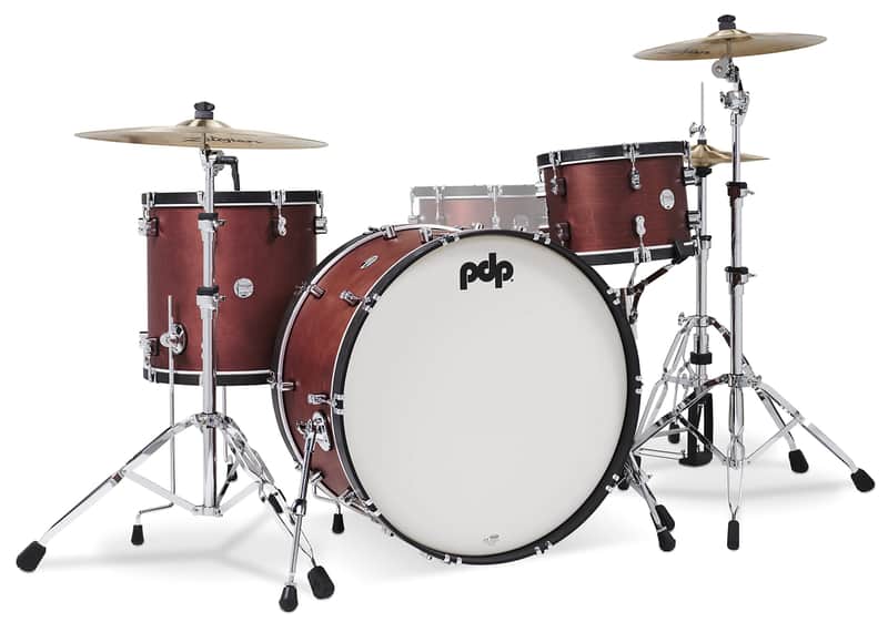 Pacific Drums & Percussion Set Concept Classic 3-Piece w/26 Kick, Ox Blood with Ebony Hoops Drum Shell Packs (PDCC2613OE) image 1