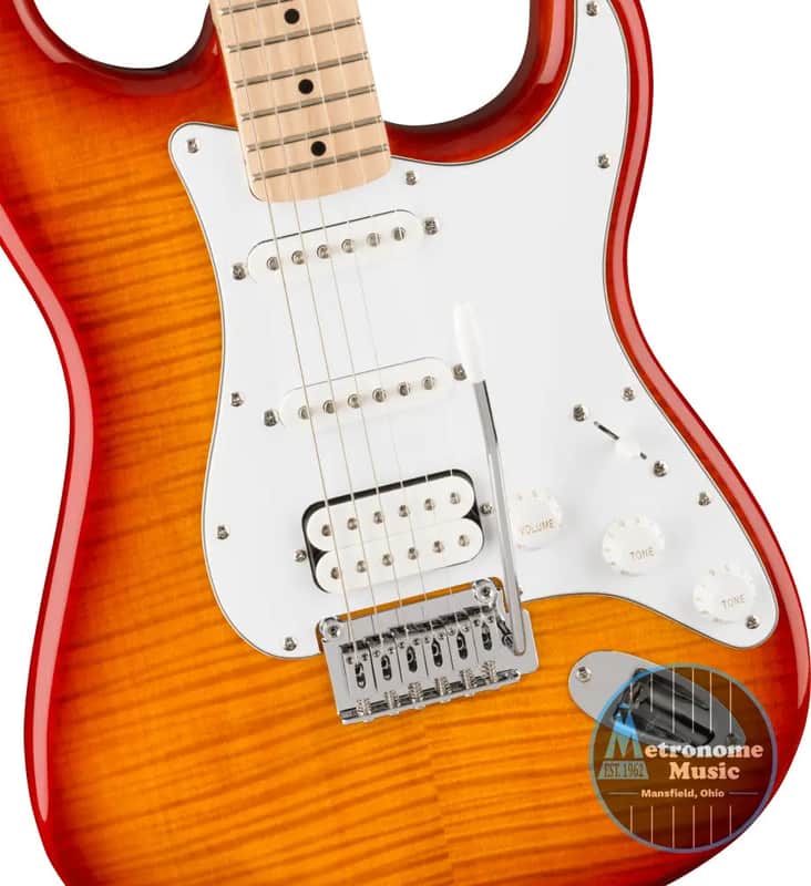 Squier Affinity Series Stratocaster FMT HSS, Maple - Sienna Sunburst