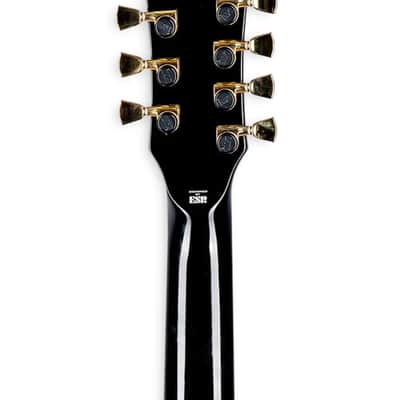 ESP LTD EC-1007B Baritone Evertune 7 String Electric Guitar. Black image 7