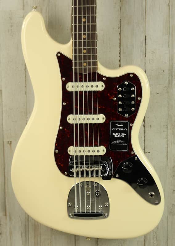 DEMO Fender Vintera III Early '60s Bass VI - Olympic White (168) image 1