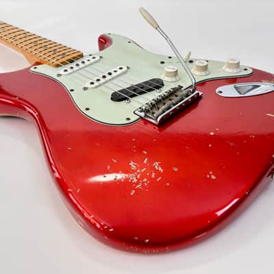 Fender Stratocaster 66 Relic Masterbuilt Dennis Galuszka Custom Shop 2014 Chrome Red image 9