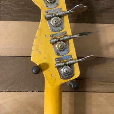 Real Life Relics Squier Jazz Bass Shell Pink Refinish Nitro Lacquer image 9