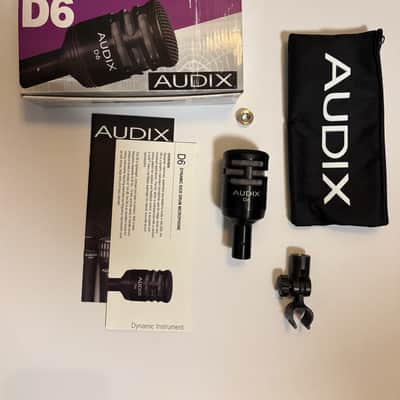 Audix D6 Dynamic Kick Drum Microphone 2010s - Black image 2