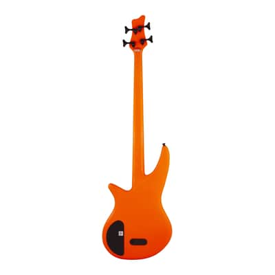 Jackson X Series Spectra Bass SBX IV, Laurel Fingerboard, Poplar Body, and Through-Body Maple Neck 4-String Guitar (Right-Handed, Neon Orange) image 2