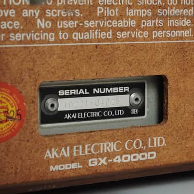 Akai GX-4000D - RTR Tape Recorder - Professional Restored - 1 Year Warranty image 12