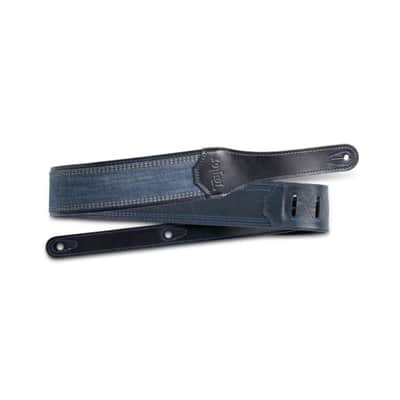Taylor Blue Denim 2.5" Guitar Strap - Navy Edge image 1