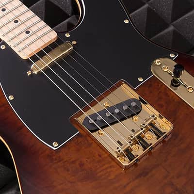 Michael Kelly Guitars Ele Gtr Custom Collection 50 Burl Burst S/s Mplfb,  MK50CBBMRN image 4