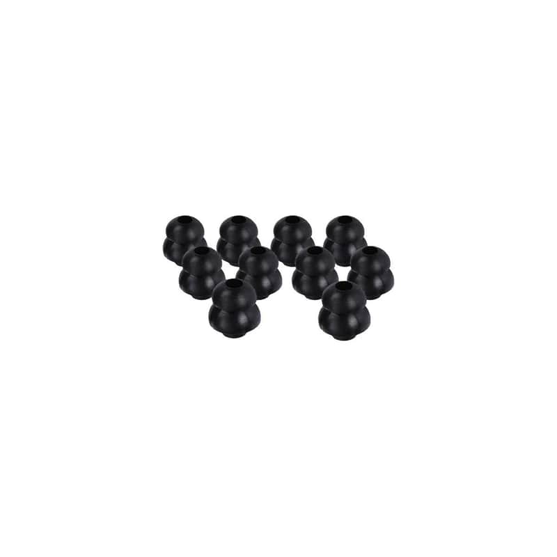 Hear Technologies Small Silicone EarFills for Future Sonics Spectrum Series G10, Black, 3 Pairs image 1