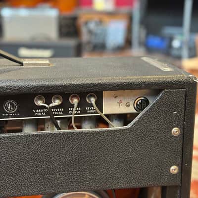 1969 Drip Edge Fender Twin Reverb Amp Modified with Blackface Panel image 5