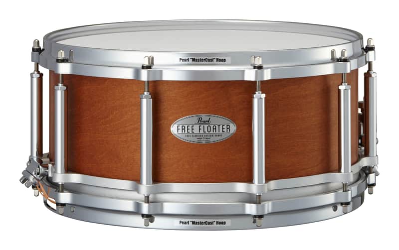 Pearl FREE FLOATING 14"X6.5 MAPLE/MAHOGANY SNARE DRUM image 1