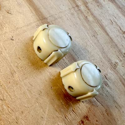 1948 Gibson BR-9 Electric Lap Steel Guitar Knobs- Cream - Vintage 40’s 50’s image 3