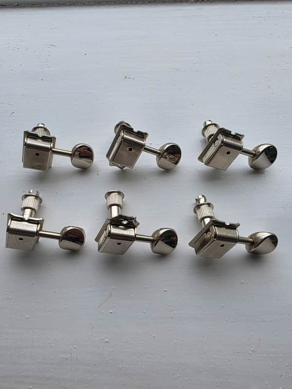 Gotoh SD91 in-line Vintage Style Tuners for Fender Strat/Tele - NICKEL image 1
