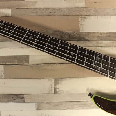 Dingwall Custom Shop Afterburner II Natural Ziricote X-Top Ferrari Green Back image 8