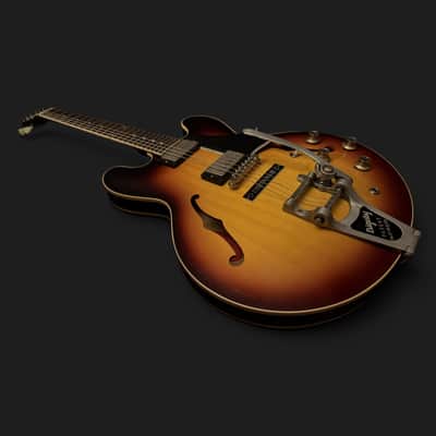 Gibson Custom Shop ES-335 1961 Reissue VOS Bigsby - Demo - 3,85kg - 2022 - Vintage Burst - VIDEO image 7