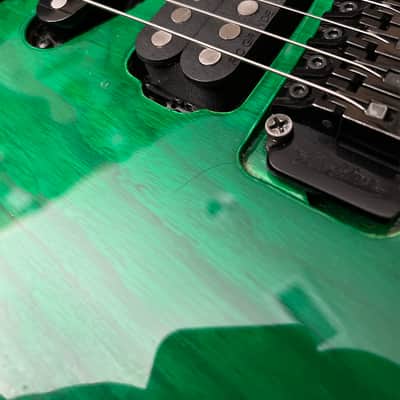 Robin Medley Standard IV 1991 w/ Gig Bag - Rio Grande Pickups, Ash Body, Floyd Rose, Green, Made in USA, Medley Standard Four image 12