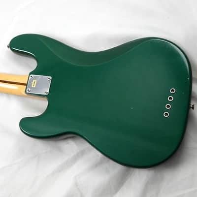 HONDO 1982 Vintage H-830 Deluxe P-Bass - Metallic Jade Green w/Matching Headstock image 5